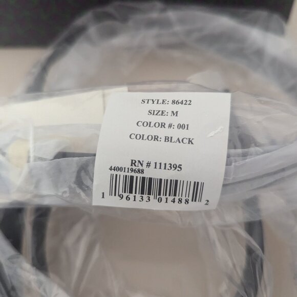 Tory Burch Skinny Embellished Logo Belt Black Rhinestones Crystals Leath⦠- Picture 12 of 13